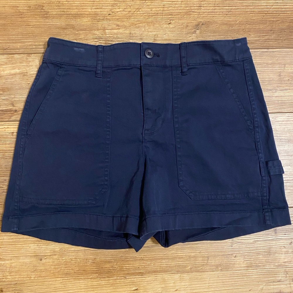 J. Crew Navy Women's Foundry Chino 4" Short 
 Size 6